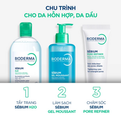 Kem Dưỡng Bioderma Sebium Pore Refiner 30ml - Giải Pháp Hiệu Quả Cho Da Dầu Mụn, Thu Nhỏ Lỗ Chân Lông, Kiểm Soát Dầu