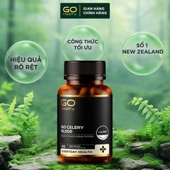Viên uống giảm đau Gút GO Celery 16000mg - Hỗ trợ giảm acid uric nhập khẩu New Zealand (60 viên)