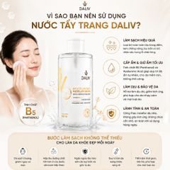[Tặng bông tẩy trang Care4u] Nước Tẩy Trang Daliv Hàn Quốc 500ml Panthenol B5 Dịu Nhẹ Cho Da Nhạy Cảm