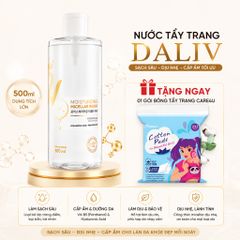 [Tặng bông tẩy trang Care4u] Nước Tẩy Trang Daliv Hàn Quốc 500ml Panthenol B5 Dịu Nhẹ Cho Da Nhạy Cảm