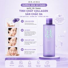 [Tặng mút trang điểm] Nước Tẩy Trang Orjena 300ML Làm Sạch Sâu Bụi Bẩn Dưỡng Ẩm Da Mặt Dịu Nhẹ Cho Mọi Loại Da