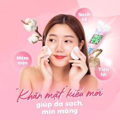 [Tặng mặt nạ] Combo 5 gói bông tẩy trang Ipek siêu mềm mịn không xơ bông 150 miếng( 5x150 miếng)