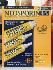 Hộp kem mỡ kháng viêm, liền sẹo Neosporin Dual Action Ointment (Set 3)