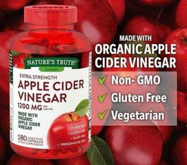 Kẹo Dẻo Giấm Táo Giảm Cân Nature's Truth 120 Viên - Hỗ Trợ Giảm Cân, Thanh Lọc Cơ Thể, Tăng Cường Sức Đề Kháng