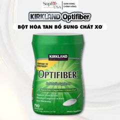 Bột Hòa Tan Chất xơ Optifiber Kirkland Mỹ 760g - Hỗ Trợ Tiêu Hóa, Chống Táo Bón, Thích Hợp Cho Người Lớn Và Trẻ Em