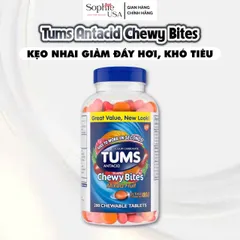 Viên ngậm giúp giảm đầy hơi khó tiêu Tums Chewy Bites Assorted Berris 108v Mỹ