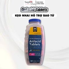 Viên nhai đau dạ dày Antacid Tablets Ultra Strength 265v Mỹ