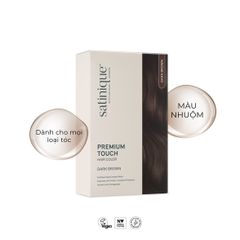 Màu nhuộm chăm sóc tóc satinique giúp tóc lên màu chuẩn sắc, dịu nhẹ