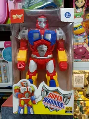 Robot Supper Warrior chạy bằng pin có đèn & âm thanh chọn giao màu ngẫu nhiên sản phẩm NO.3987B