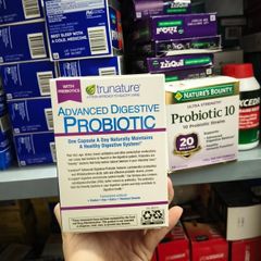 Viên uống cho hệ tiêu hóa trunature Advanced Digestive Probiotic 100 viên