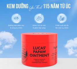 [ Nhập khẩu] Kem dưỡng da đa năng Lucas Papaw Ointment chiết xuất đu đủ