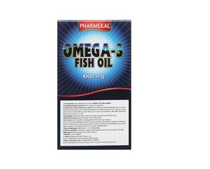 [Nhập khẩu] Dầu cá Pharmekal Omega 3 1000mg hỗ trợ tăng cường sức khỏe tim mạch (Hộp 100 viên)