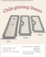 Thanh Chắn Giường Cho Bé Umoo Cao Cấp Hình Thú đáng yêu Nâng Hạ 2 Bên, Dễ Dàng Lắp Đặt  Cho Bé