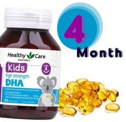 Viên uống bổ sung DHA cho bé Healthy Care Kids DHA High Strength cho trẻ từ 4 tháng tuổi