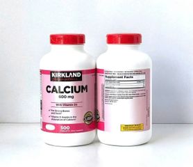 VIÊN UỐNG CANXI KIRKLAND 600MG + D3 500 VIÊN MỸ