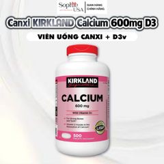 VIÊN UỐNG CANXI KIRKLAND 600MG + D3 500 VIÊN MỸ
