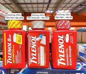 VIÊN UỐNG GIẢM ĐAU HẠ SỐT TYLENOL 290v Mỹ