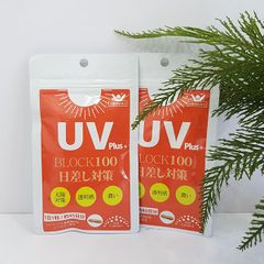 Viên uống chống nắng UV Plus+ Block 100 Nhật Bản, bảo vệ da, ngăn ngừa lão hóa, giữ ẩm cho da.