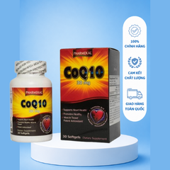 [Nhập khẩu] Viên uống Pharmekal CoQ10 30mg hỗ trợ sức khỏe tim mạch, giảm cholesterol máu (30 viên)