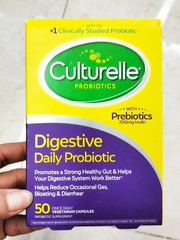 Viên uống hỗ trợ hệ tiêu hóa người lớn từ Culturelle Digestive Daily Probiotic Prebiotics 50 Capsules