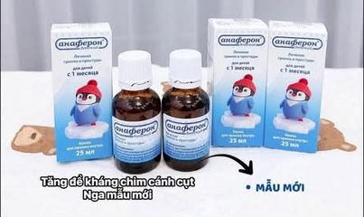Thực phẩm bảo vệ sức khỏe siro Anaferon 25ml Nga tăng đề kháng cho bé từ 1 tháng tuổi