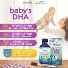 Siro BABY'S DHA với dung tích 60ml là một sản phẩm vitamin tổng hợp chuyên biệt dành cho trẻ nhỏ từ 0 đến 12 tháng tuổi