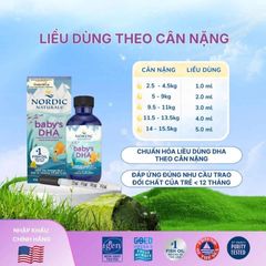Siro BABY'S DHA với dung tích 60ml là một sản phẩm vitamin tổng hợp chuyên biệt dành cho trẻ nhỏ từ 0 đến 12 tháng tuổi