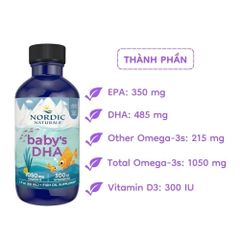 Siro BABY'S DHA với dung tích 60ml là một sản phẩm vitamin tổng hợp chuyên biệt dành cho trẻ nhỏ từ 0 đến 12 tháng tuổi
