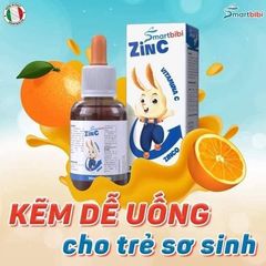 Kẽm chelate hữu cơ Smartbibi ZinC, cải thiện biếng ăn và tăng đề kháng cho trẻ date 12/2028