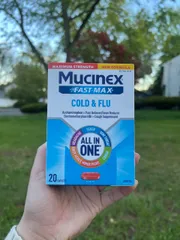 Mucinex Fast Max -cảm cúm và sốt với công thức mới - 20 viên nang - Giảm đau và sốt - Giảm ho