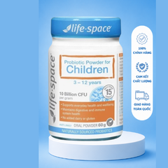 [Nhập khẩu] Men vi sinh Life Space Powder For Children giúp hỗ trợ tốt cho tiêu hóa, hỗ trợ tăng cường sức đề kháng cho bé 3-12 tuổi