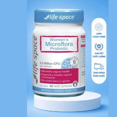 [ Nhập khẩu] Men Vi Sinh Phụ Khoa Cho Nữ Life Space Women's Microflora Probiotic (60 viên)