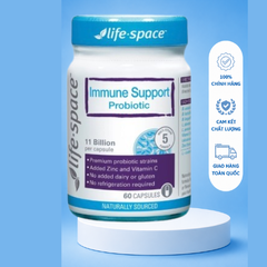 [Nhập khẩu] Viên Uống Life Space Bổ Sung Men Vi Sinh Tăng Đề Kháng Adult Immune Support Probiotic (60 Viên)