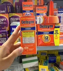 Siro ho Delsym 12 Hour Cough Relief (hương cam, dung tích 89ml/3 fl oz)