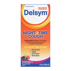  siro ho Delsym Nighttime Cough (loại Maximum Strength) dung tích 6 fl oz (tương đương 180ml)