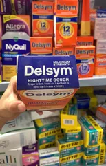  siro ho Delsym Nighttime Cough (loại Maximum Strength) dung tích 6 fl oz (tương đương 180ml)
