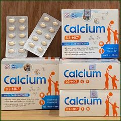 1 HỘP CALCIUM D3-MK7 – VIÊN UỐNG BỔ SUNG CANXI GIÚP XƯƠNG RĂNG CHẮC KHỎE, HỖ TRỢ PHÁT TRIỂN CHIỀU CAO CHO TRẺ EM – HỘP 100 VIÊN. THỰC PHẨM BẢO VỆ SỨC KHỎE CHÍNH HÃNG VINAPHAR.