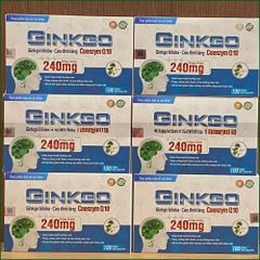 1 HỘP GINKGO BILOBA 240MG CAO ĐINH LĂNG COENZYM Q10 – VIÊN UỐNG HỖ TRỢ HOẠT HUYẾT DƯỠNG NÃO, TĂNG CƯỜNG TUẦN HOÀN MÁU NÃO, GIẢM ĐAU ĐẦU CHÓNG MẶT, RỐI LOẠN TIỀN ĐÌNH – HỘP 100 VIÊN.