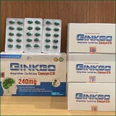 1 HỘP GINKGO BILOBA 240MG CAO ĐINH LĂNG COENZYM Q10 – VIÊN UỐNG HỖ TRỢ HOẠT HUYẾT DƯỠNG NÃO, TĂNG CƯỜNG TUẦN HOÀN MÁU NÃO, GIẢM ĐAU ĐẦU CHÓNG MẶT, RỐI LOẠN TIỀN ĐÌNH – HỘP 100 VIÊN.