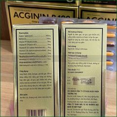 1 HỘP ACGININ B400 – VIÊN UỐNG HỖ TRỢ THANH NHIỆT MÁT GAN, GIẢI ĐỘC GAN, TĂNG CƯỜNG CHỨC NĂNG GAN, GIẢM VÀNG DA MẨN NGỨA DO GAN SUY GIẢM – HỘP 60 VIÊN.