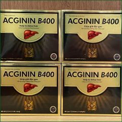 1 HỘP ACGININ B400 – VIÊN UỐNG HỖ TRỢ THANH NHIỆT MÁT GAN, GIẢI ĐỘC GAN, TĂNG CƯỜNG CHỨC NĂNG GAN, GIẢM VÀNG DA MẨN NGỨA DO GAN SUY GIẢM – HỘP 60 VIÊN.