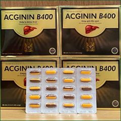 1 HỘP ACGININ B400 – VIÊN UỐNG HỖ TRỢ THANH NHIỆT MÁT GAN, GIẢI ĐỘC GAN, TĂNG CƯỜNG CHỨC NĂNG GAN, GIẢM VÀNG DA MẨN NGỨA DO GAN SUY GIẢM – HỘP 60 VIÊN.