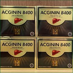 1 HỘP ACGININ B400 – VIÊN UỐNG HỖ TRỢ THANH NHIỆT MÁT GAN, GIẢI ĐỘC GAN, TĂNG CƯỜNG CHỨC NĂNG GAN, GIẢM VÀNG DA MẨN NGỨA DO GAN SUY GIẢM – HỘP 60 VIÊN.