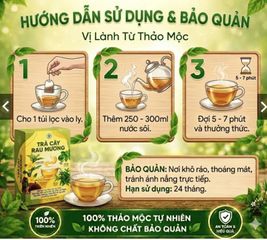 Trà cây rau mương thảo mộc tự thiên –giúp thanh nhiệt giải độc, tốt cho tiêu hóa – Hộp 30 gói x 3g