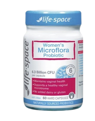 [Nhập khẩu] Life Space Women's Microflora Probiotic Men Vi Sinh Phụ Khoa Cho Nữ (60 viên)
