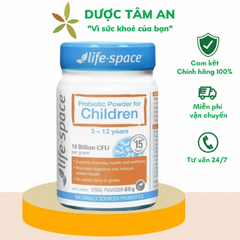 Life Space Powder For Children Men vi sinh giúp hỗ trợ tốt cho tiêu hóa, hỗ trợ tăng cường sức đề kháng cho bé 3-12 tuổi