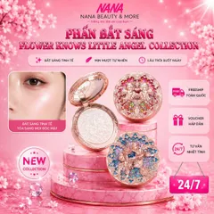 Phấn Bắt Sáng Flower Knows Little Angel 8g - Phấn Highlight Thiên Thần Nhỏ Dập Nổi 8g - Nana Shop