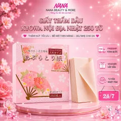 Giấy Thấm Dầu KYOWA Nhật Bản 250 Tờ - Kiểm Soát Dầu Thừa, Duy Trì Độ Ẩm, Phù Hợp Mọi Loại Da - Sản Phẩm Chăm Sóc Da Mặt Chính Hãng