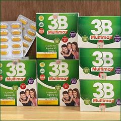 1 HỘP 3B MULTIMAX – VIÊN UỐNG BỔ SUNG VITAMIN NHÓM B, HỖ TRỢ BỒI BỔ CƠ THỂ, GIẢM MỆT MỎI, TĂNG CƯỜNG SỨC KHỎE – HỘP 100 VIÊN.