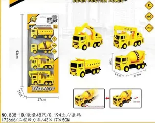 Bộ 4 chiếc xe ô tô đồ chơi trẻ em gồm 3 phân loại 818-1D 828-1D 838-1D